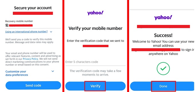 ইয়াহু (Yahoo) ইমেইল আইডি খোলার নিয়ম। ধাপঃ ৩