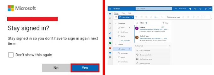 আউটলুক (Outlook) ইমেইল আইডি খোলার নিয়ম। ধাপঃ ৪