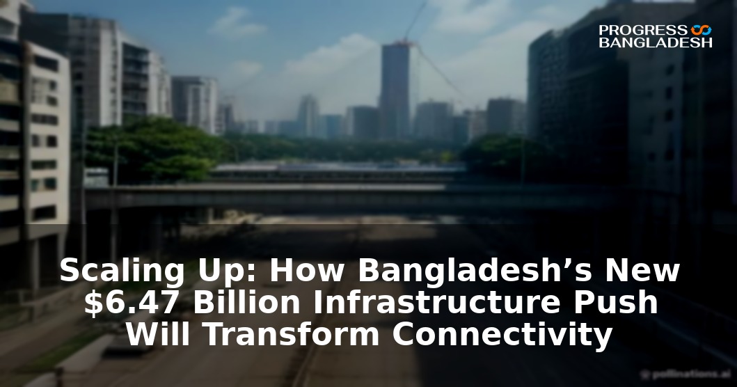 Scaling Up: How Bangladesh’s New $6.47 Billion Infrastructure Push Will Transform Connectivity
